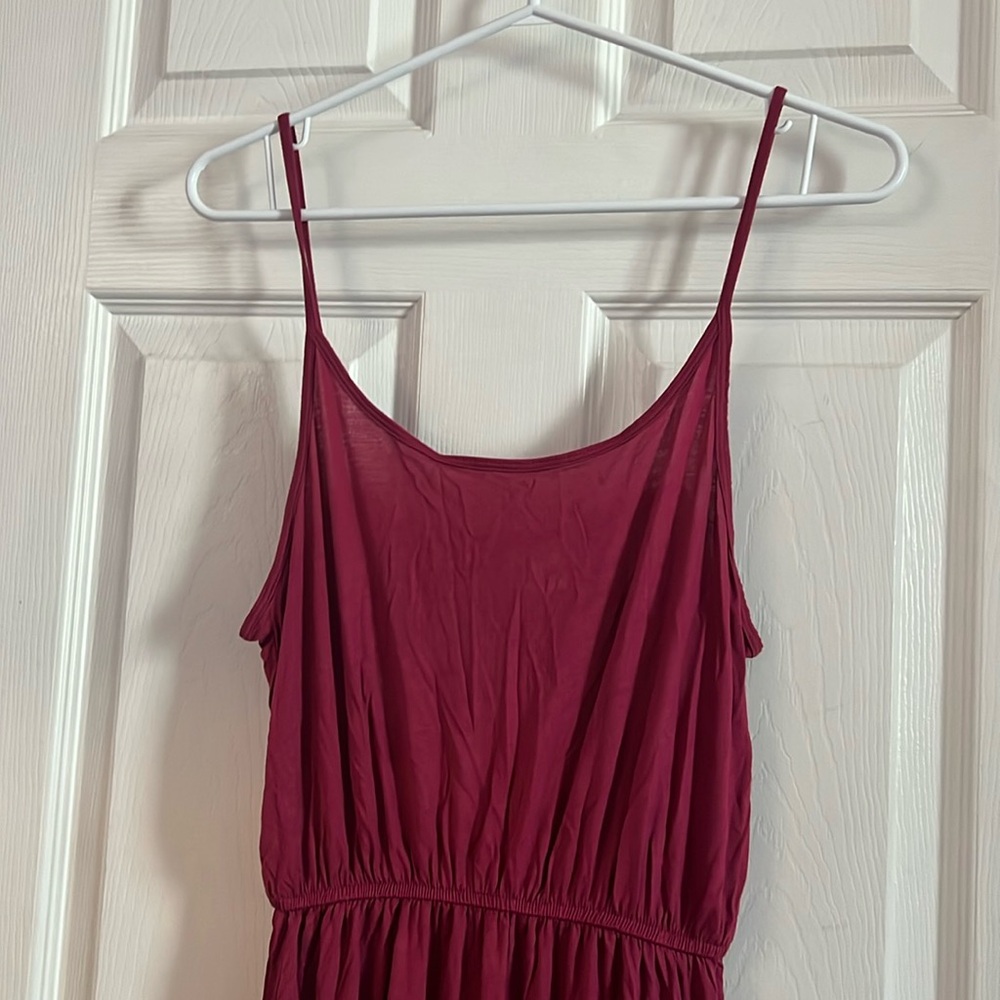 Maroon cami maxi dress from H&M